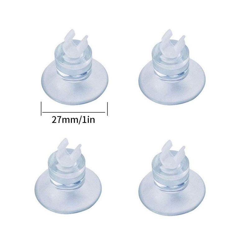 Hamineler 2 PCS Stainless Steel Fish Tank U Shape Pipe, 2 PCS Non-Return Check Valve, 4 PCS Suction Cup, for Aquarium Connecting Air Line - Image 3